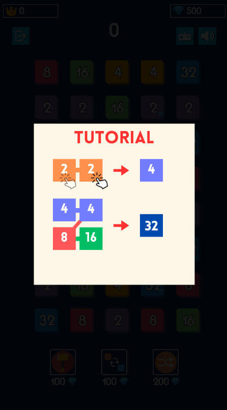 2248 Block Merge rule demonstrating ascending number connections