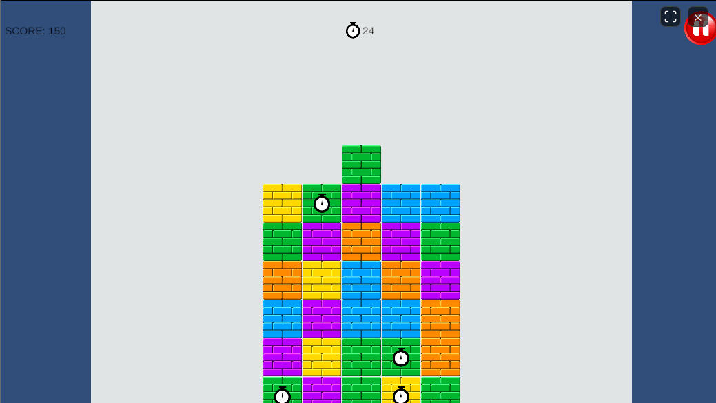 Targeting specific blocks with time delay indicators to increase the game clock