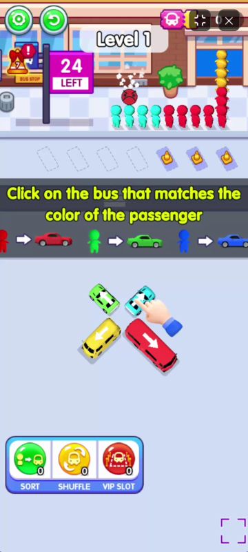 Basic gameplay rules and passenger queue mechanics in Bus Jam
