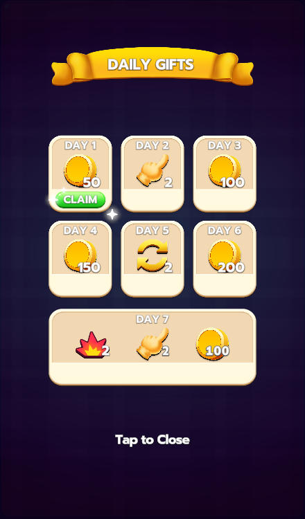 7-Day Daily Gifts login screen