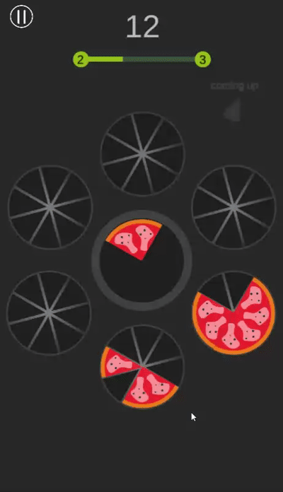 Clearing a full plate in Cute Slices Ball gameplay animation