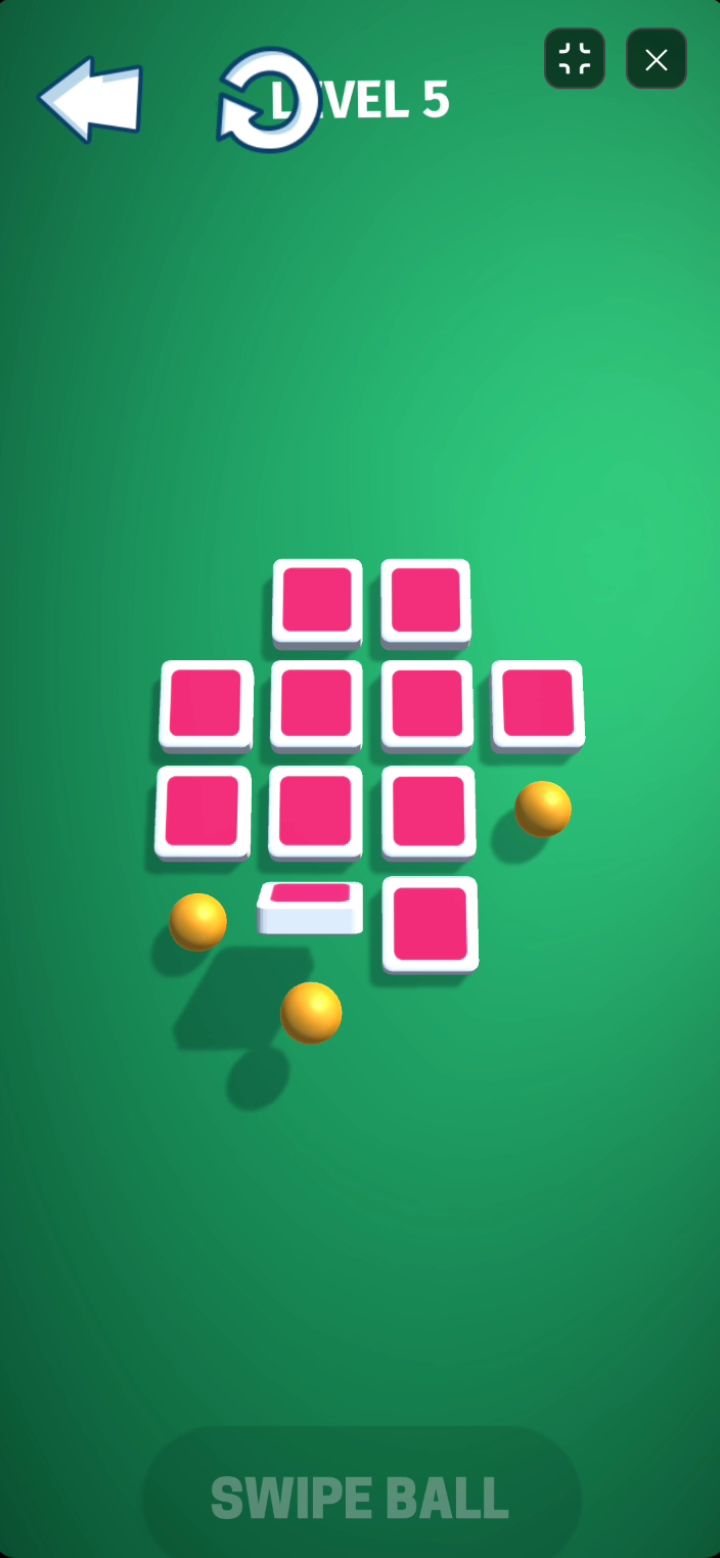 A complex late-game board showing multiple intersecting paths and successfully flipped target paddles