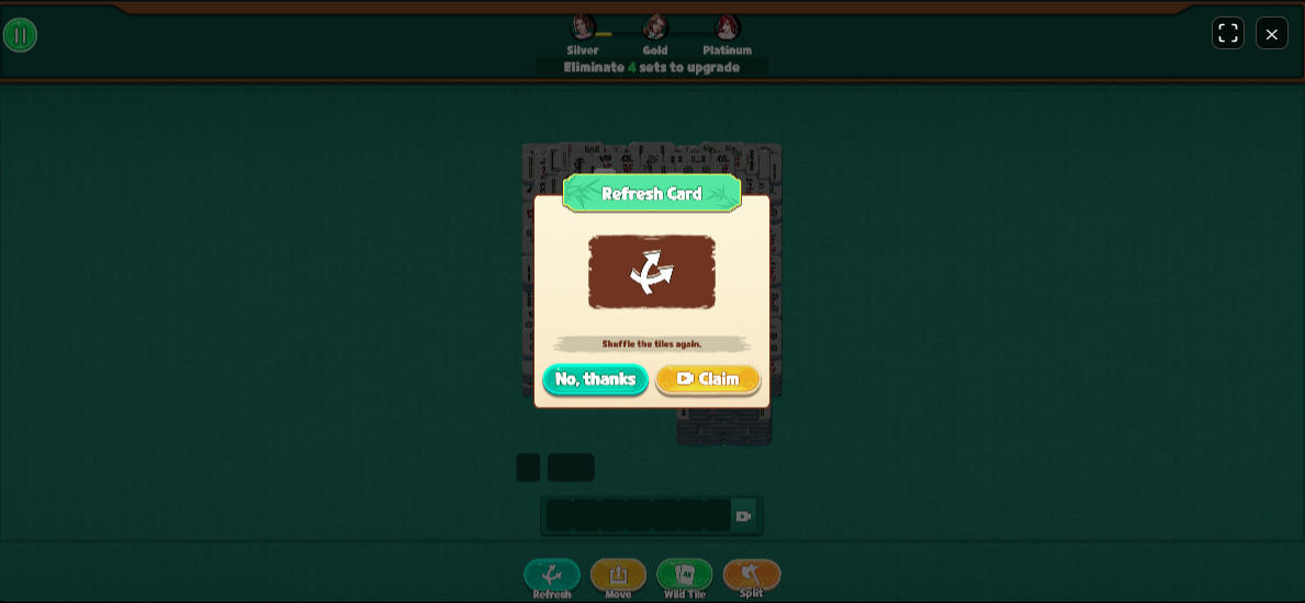 Refresh Power-up: Shuffling the board for better combinations