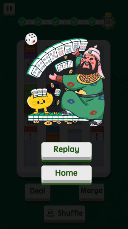 Winning screen of Mahjong Sort Puzzle