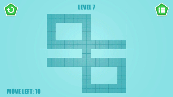 Basic single-color swipe and merge mechanics in Merge Brick