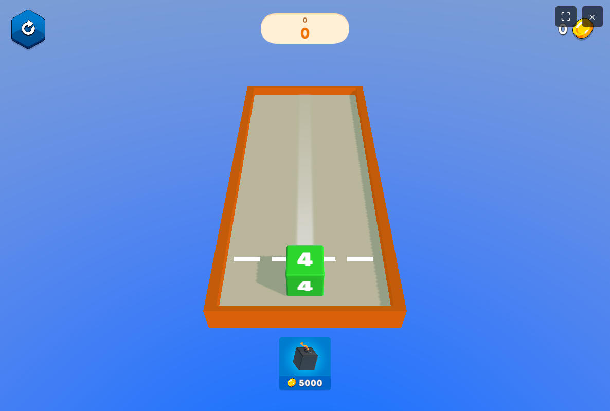 Merge Cubes 2048 3D aiming and shooting mechanics