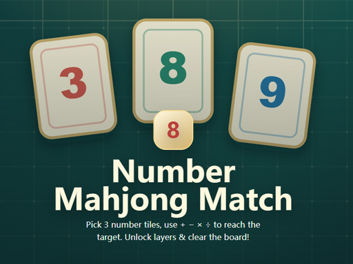 Number Mahjong Match Promotional Cover Art Image