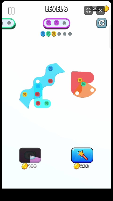 Activating the extra hole power-up to increase penalty box capacity and avoid a game over