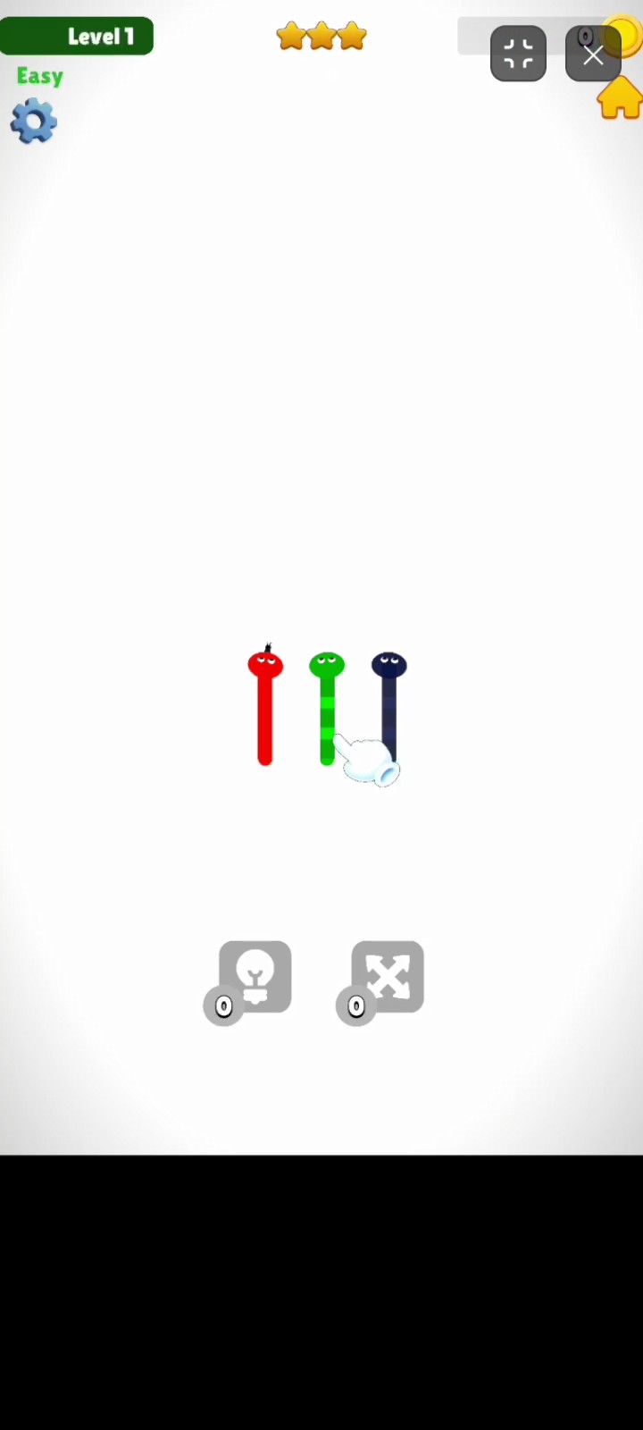 Snake Out Puzzle Game fundamental controls and basic unblocking operations screenshot