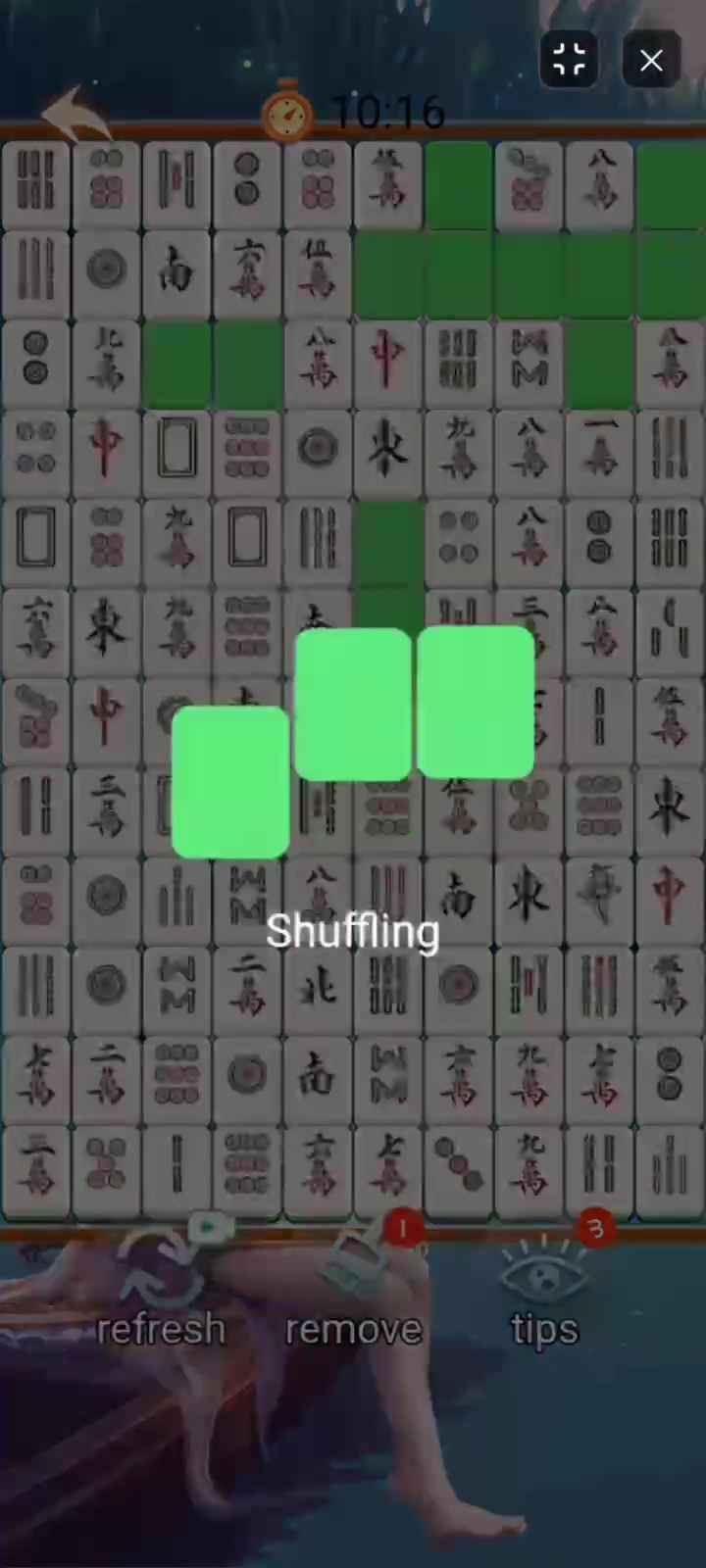 SparrowElimination Refresh booster updating and shuffling current board tile positions