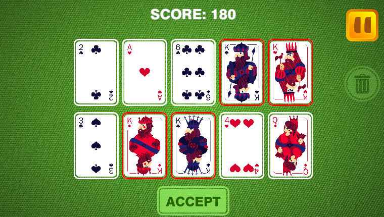 Eliminating an entire set of 4 Kings in a single massive move