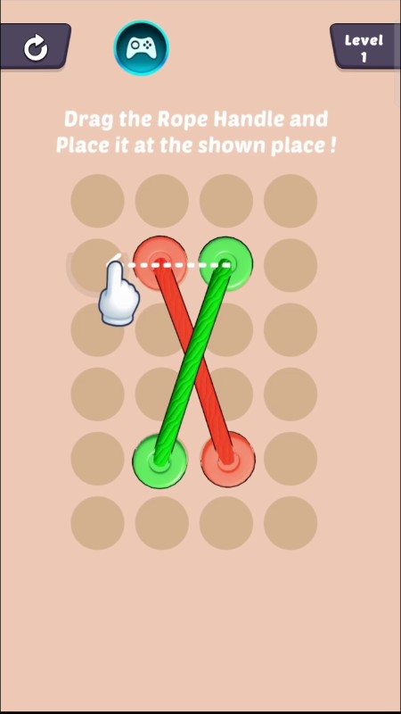 Basic mechanics showing how to tap and move rope ends to free them