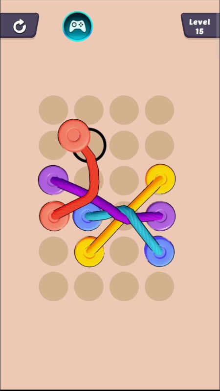 A complex knot structure requiring reverse engineering to untangle